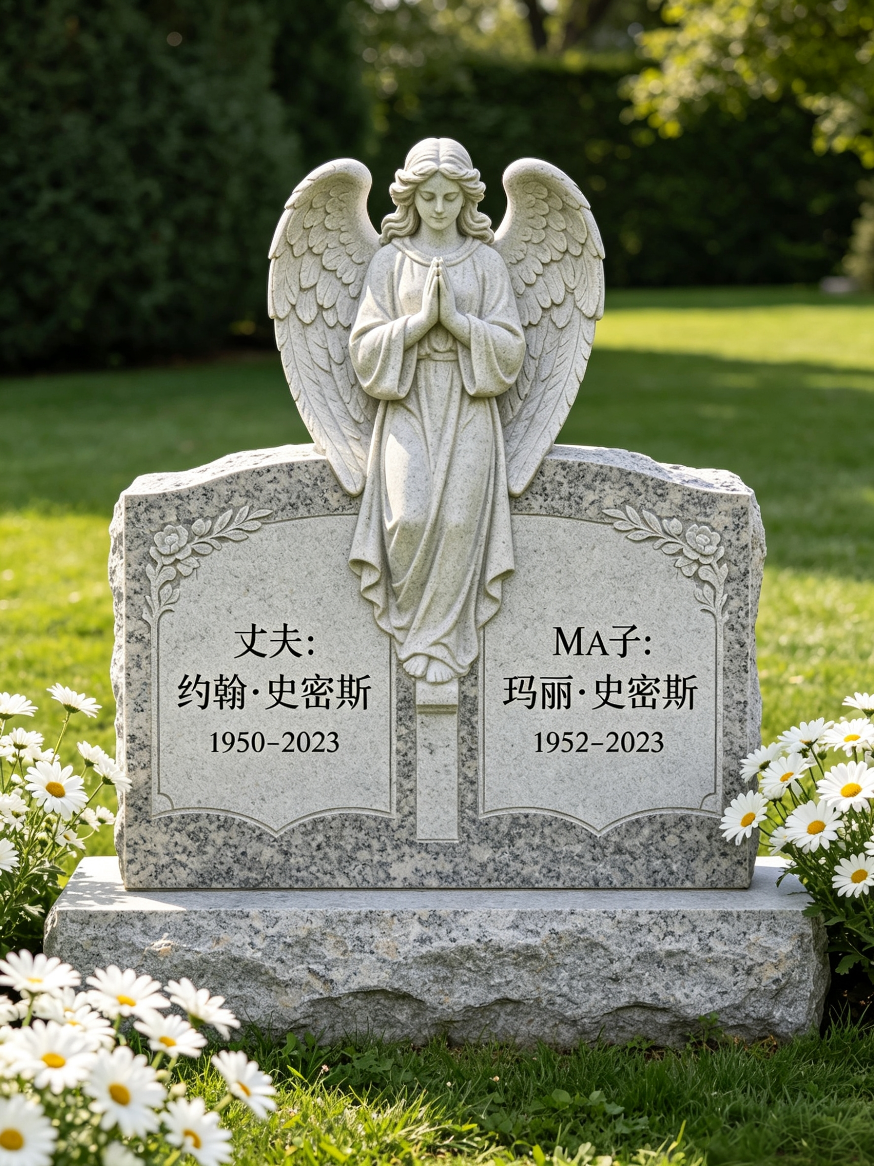 圆雕工艺 · 哀悼天使守护安宁-1